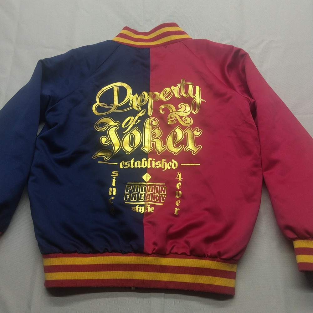 Suicide Squad Harley Quinn Bomber Jacket Womens Large Joker Cosplay